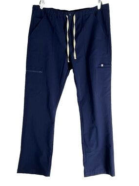 FIGS Technical Collection Stretch Blue Scrub Pants size S EUC